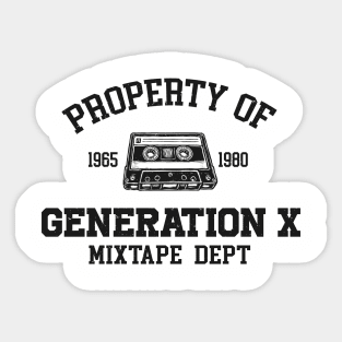 Property of generation x Sticker